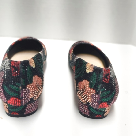 Alex Marie Black and Floral Sequence Flats - Picture 5 of 6